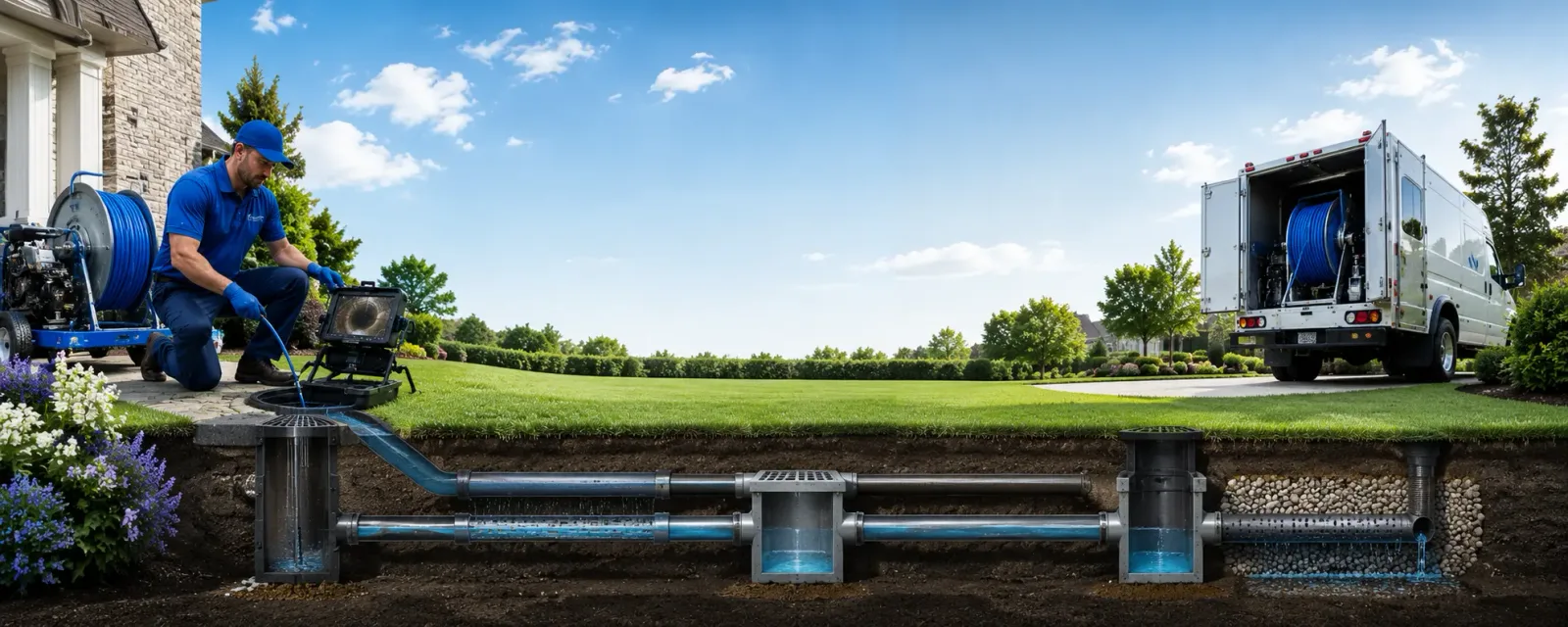 Outdoor drain cleaning information for Pine Beach, NJ